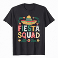 thumbnail image 1 of Cinco de Mayo Fiesta Squad Family Matching Group Adults Kids T-Shirt, 1 of 5