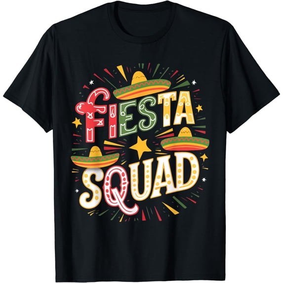 Cinco de Mayo Fiesta Squad Family Matching Group Adults T-Shirt
