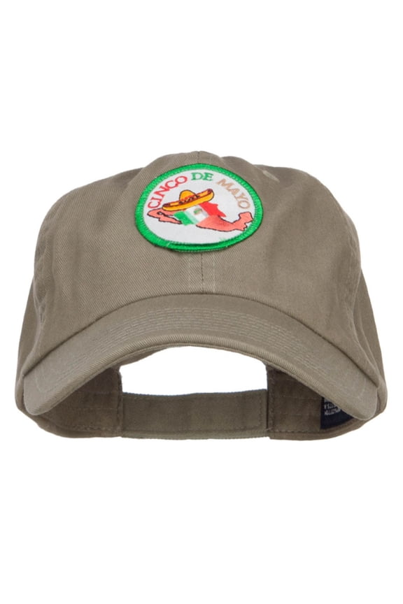 Cinco de Mayo Fun Patched Low Cap - Olive OSFM