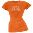 thumbnail image 1 of Cinco de Mayo - Guacamole Cost Extra Orange Soft Juniors T-Shirt - Small, 1 of 1