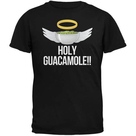 Cinco de Mayo - Holy Guacamole! Black Adult T-Shirt - 2X-Large