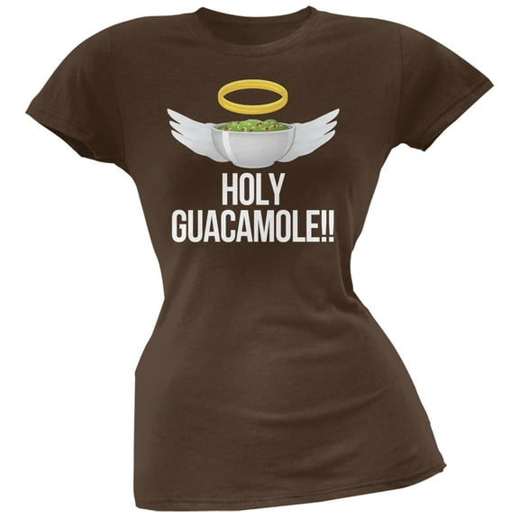 Cinco de Mayo - Holy Guacamole! Brown Soft Juniors T-Shirt - X-Large