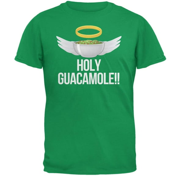 Cinco de Mayo - Holy Guacamole! Irish Green Adult T-Shirt - Medium