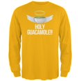 thumbnail image 1 of Cinco de Mayo Holy Guacamole! Mens Long Sleeve T Shirt Gold 2XL, 1 of 1