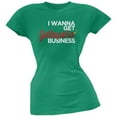 thumbnail image 1 of Cinco de Mayo - I Wanna Get Jalapeno Business Kelly Green Soft Juniors T-Shirt, 1 of 1