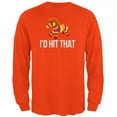 thumbnail image 1 of Cinco de Mayo I'd Hit That, Pinata Mens Long Sleeve T Shirt Orange LG, 1 of 1