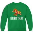 thumbnail image 1 of Cinco de Mayo I'd Hit That, Pinata Youth Sweatshirt Green YSM, 1 of 1