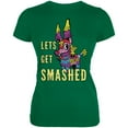 thumbnail image 1 of Cinco de Mayo Let's Get Smashed Juniors Soft T Shirt Kelly Green SM, 1 of 1