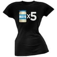 thumbnail image 1 of Cinco de Mayo - Mayo Times 5 Black Juniors Soft T-Shirt - Small, 1 of 1