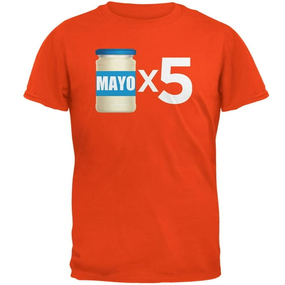 Cinco de Mayo - Mayo Times 5 Orange Adult T-Shirt - Small