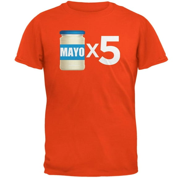 Cinco de Mayo - Mayo Times 5 Orange Adult T-Shirt - Small