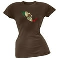 thumbnail image 1 of Cinco de Mayo - Mexico Silhouette Brown Soft Juniors T-Shirt - Large, 1 of 1