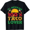 thumbnail image 1 of Cinco de Mayo Party Shirt 0% Mexican 100% Taco Lover Gift T-Shirt, 1 of 4