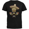thumbnail image 1 of Cinco de Mayo - Sombrero Skull Maracas Crossbones Black Adult T-Shirt - Large, 1 of 1