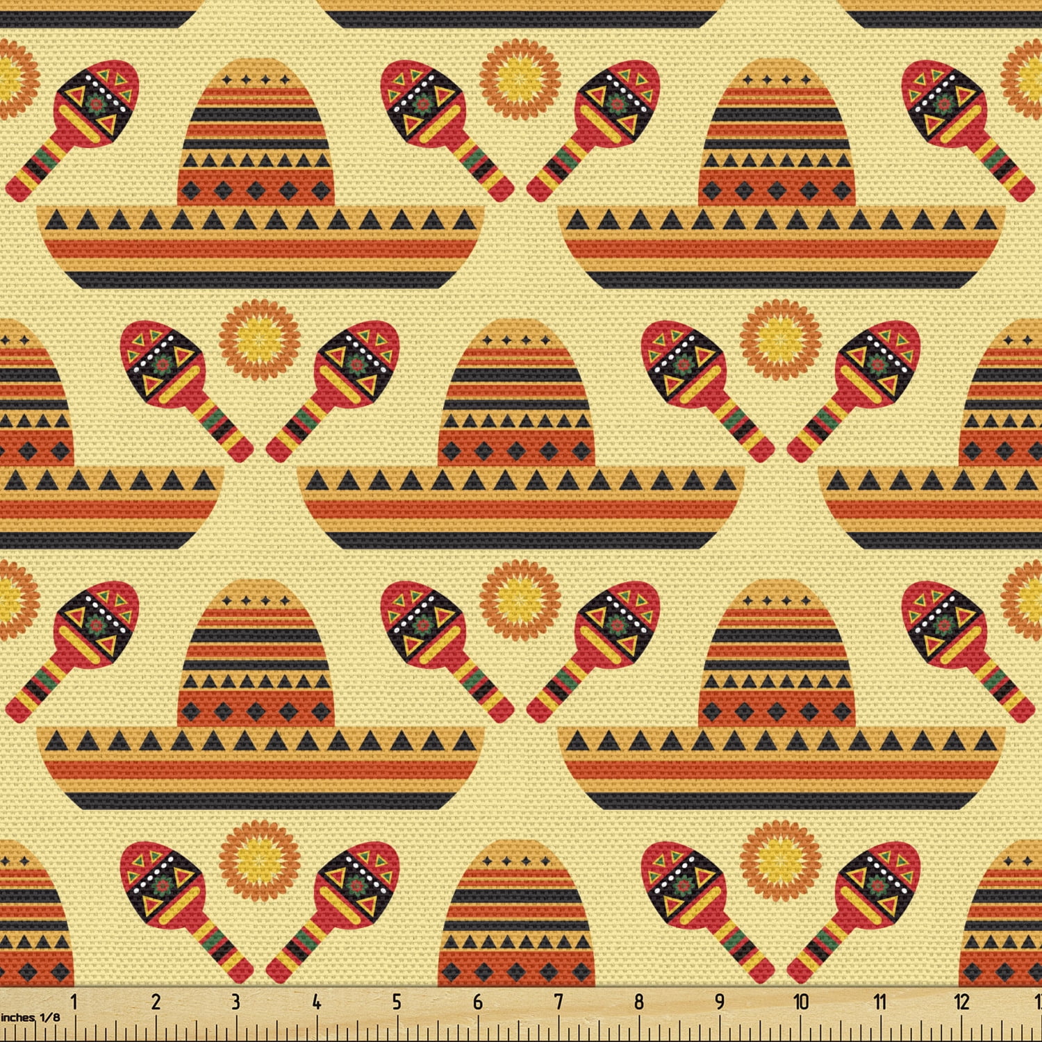 Ambesonne Cinco De Mayo Bankkissen Set (2 Stück) – Mexikanisches Serape-Design, 114x38x5 Cm, Waschbar