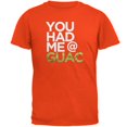thumbnail image 1 of Cinco de Mayo - You Had Me at Guac Orange Adult T-Shirt, 1 of 1