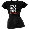 thumbnail image 1 of Cinco de Mayo - You Had Me at Salsa Black Juniors Soft T-Shirt - Medium, 1 of 1