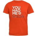 thumbnail image 1 of Cinco de Mayo - You Had Me at Salsa Orange Adult T-Shirt - Medium, 1 of 1