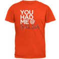thumbnail image 1 of Cinco de Mayo - You Had Me at Salsa Orange Adult T-Shirt, 1 of 1