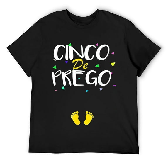 Cinco de Prego Pregnancy Announcement Cinco De Mayo Mexican T-Shirt Black