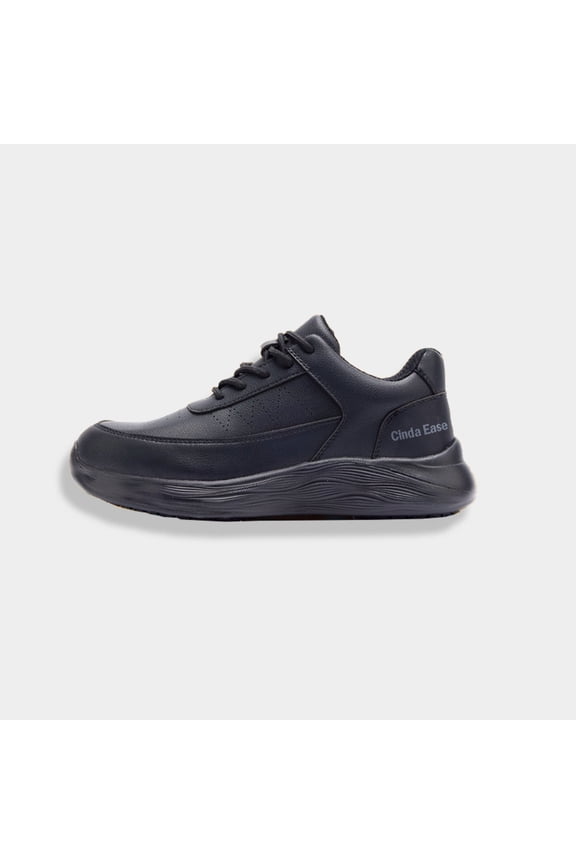Men's Non-Slip Walking Shoes Lightweight Work Sneakers with Bionic Anti-Skid Sole, Soft Cushion, Breathable Upper, Comfortable for Long Hours