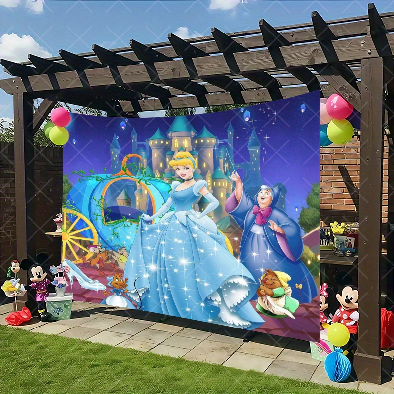Cinde-rella Backdrop Party Decor Birthday Parties - Walmart.com