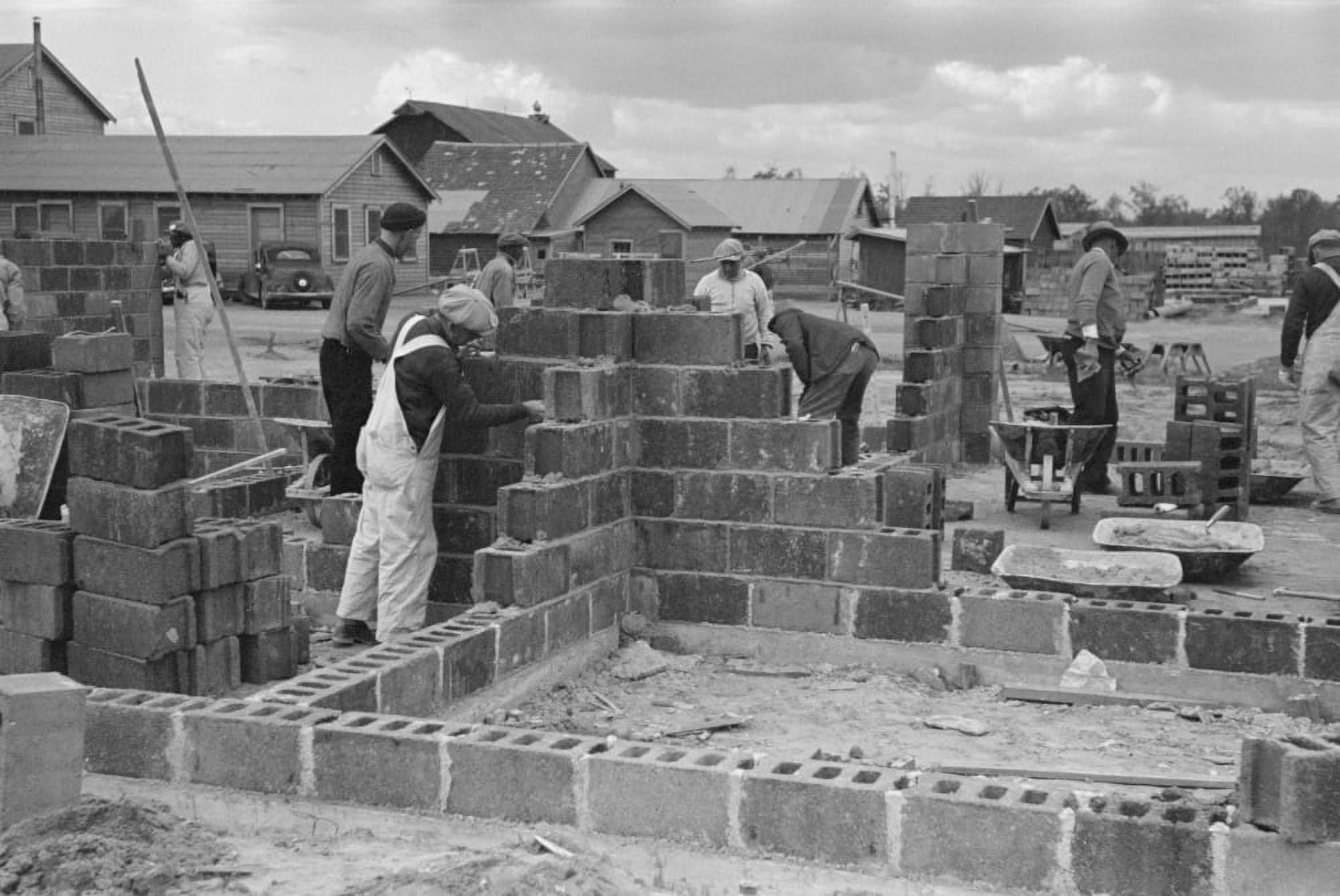 Cinder Block Construction History (24 x 18)