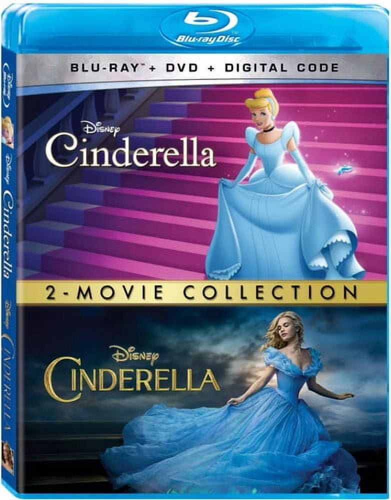 Cinderella 1950 Cinderella 2015 Blu ray DVD Digital Code Walmart