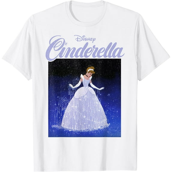 Cinderella 70th Anniversary Cinderella Dress Poster DTG Print Unisex T-Shirt,White Color,Size YXS