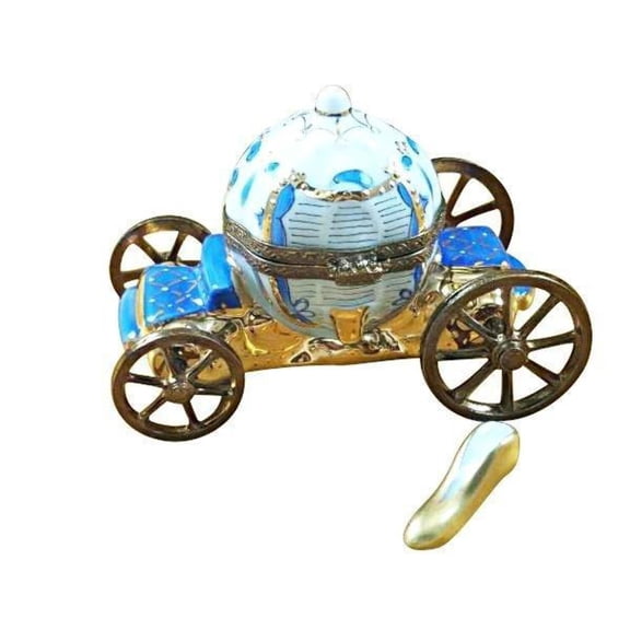 Cinderella Carriage Collectible Box Limoges Box Porcelain Figurine