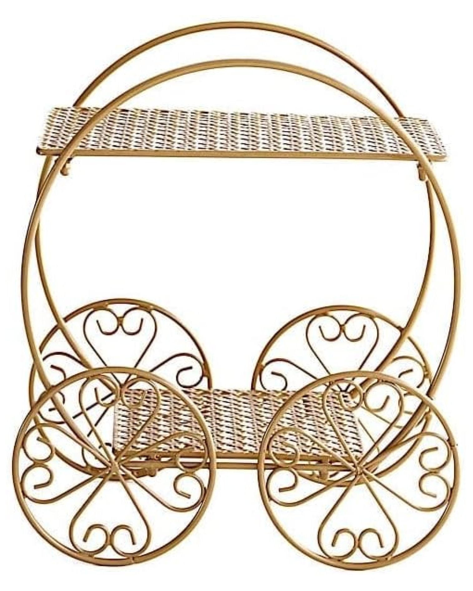 Cinderella Carriage Cupcake Stand 2 Tier - 14" Dessert Display | Wedding Birthday Party Cake Holder Centerpiece