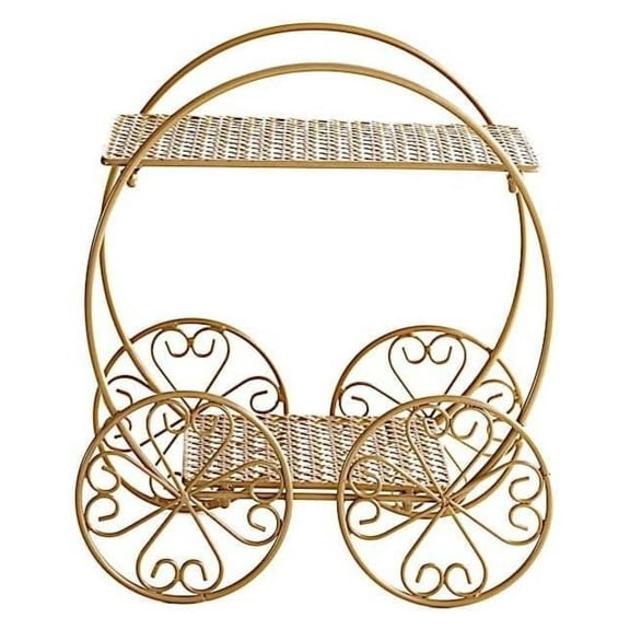 Cinderella Carriage Cupcake Stand 2 Tier - 14" Dessert Display | Wedding Birthday Party Cake Holder Centerpiece