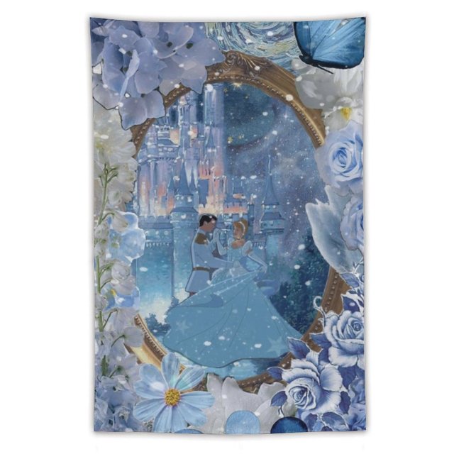 Cinderella Cartoon Tapestries Are Used to Personalize Wall Hanging And
