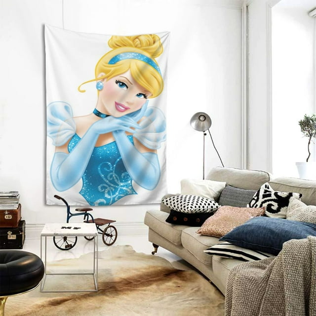 Cinderella Cartoon Tapestry Large Wall Art Tapestries Background