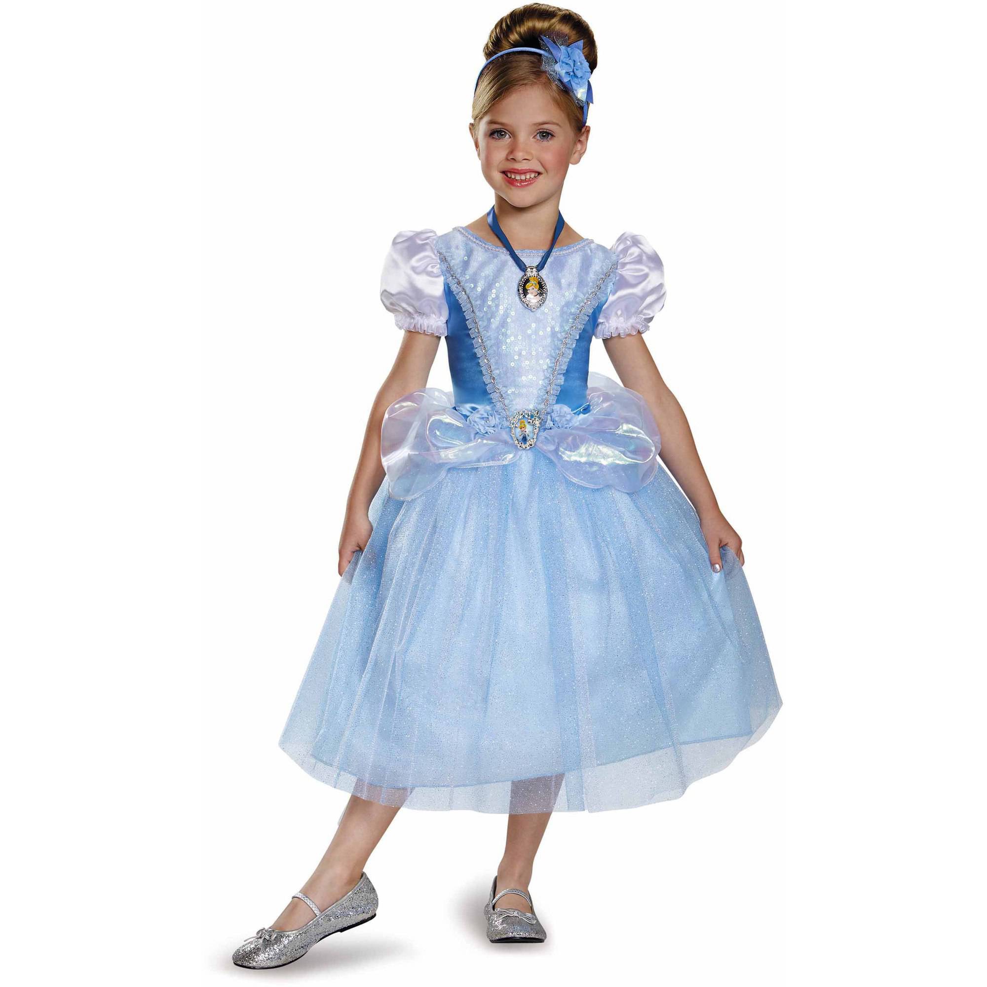 Cinderella Deluxe Child Halloween Costume with Locket - Walmart.com