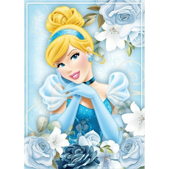Cinderella Diamond Painting Kits for Adults, 5D Cartoon Princess Diamond Art Kits for Beginners, DIY Full Drill Paint with Diamond, Home Wall Decor 12 x 16 Inch