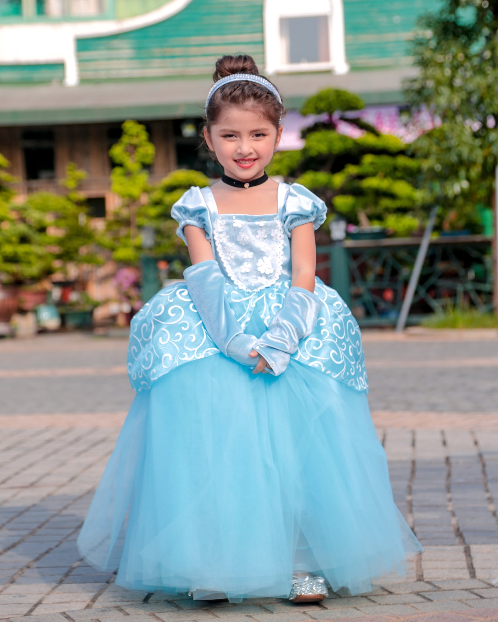 Cinderella Dresses for Girls Princess Dress Up Clothes for Little