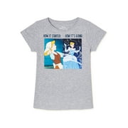 Cinderella Girls How It Started Meme T-Shirt, Sizes 4-16