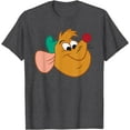thumbnail image 1 of Cinderella Gus the Mouse Big Face Sidekick DTG Print Unisex T-Shirt,Dark Heather Grey Color,Size 4XL, 1 of 5
