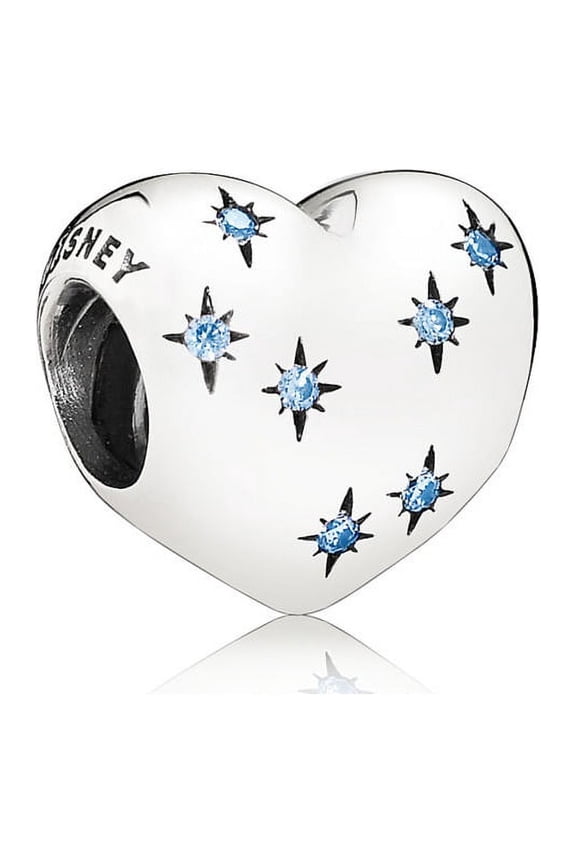 Cinderella Heart Silver Charm - 791593CFL