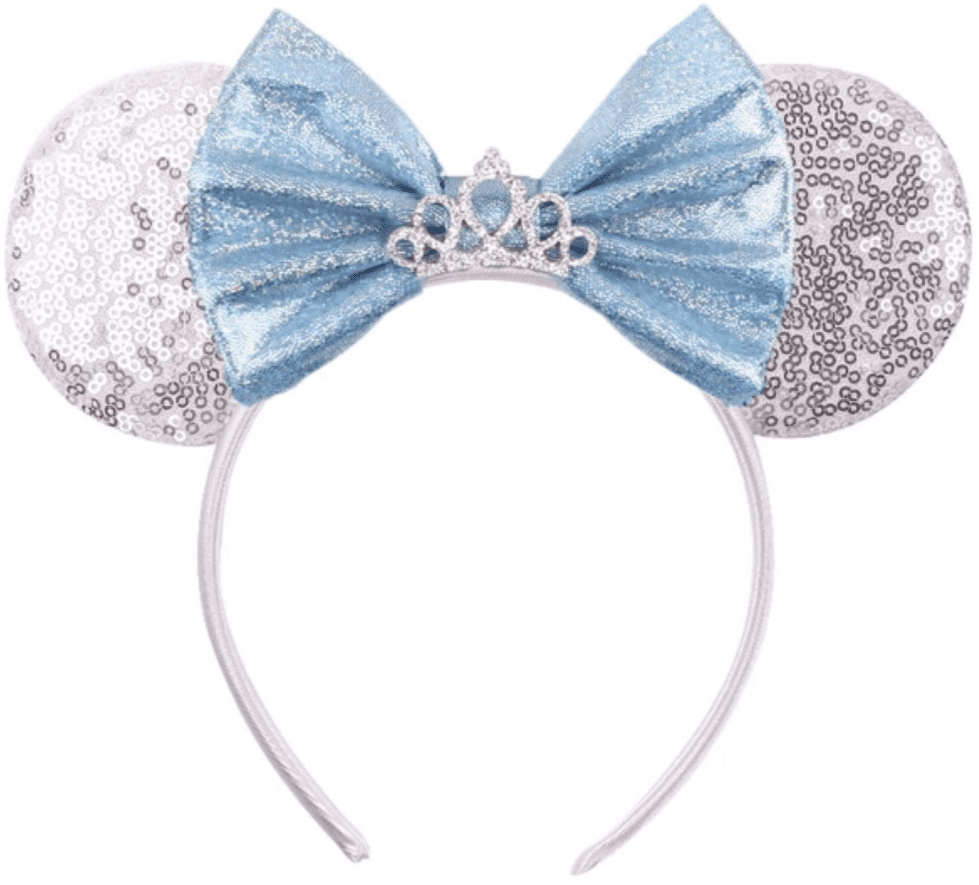 Cinderella Inspired Minnie Ears , Blue Mickey Ears, Princess Minnie Ears, Cinderella Minnie Ears, Cinderella Mickey Ears