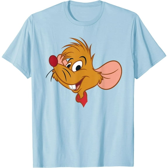 Cinderella Jaq the Mouse Big Face Sidekick DTG Print Unisex T-Shirt