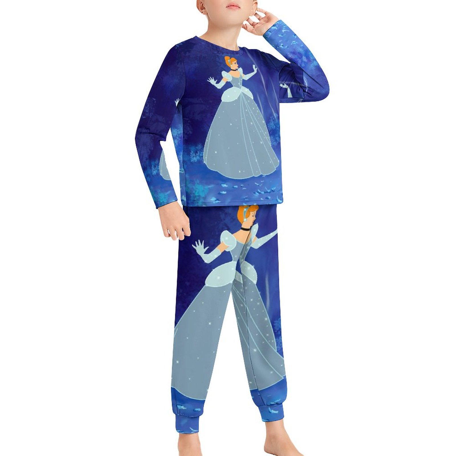 Cinderella Ki-ds Pajamas 2 Piece Pjs Set Little Big Bo-ys Gi-rls ...
