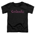 thumbnail image 1 of Cinderella Logo Rough S/S Toddler T-Shirt Black, 1 of 2