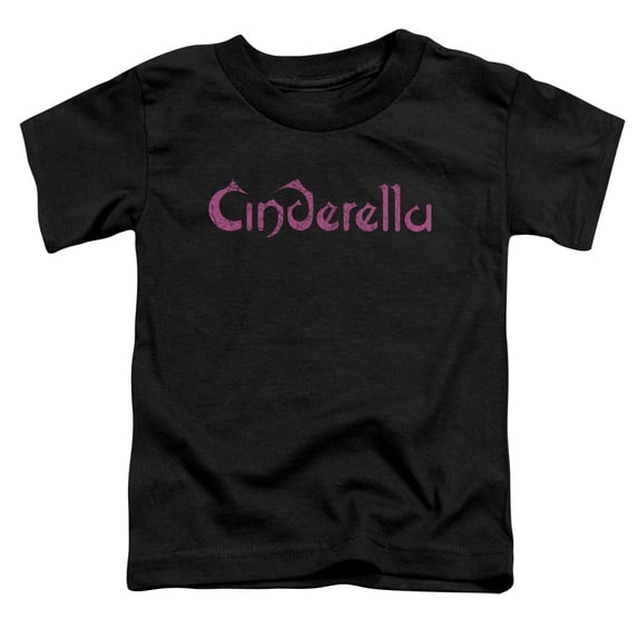 Cinderella Logo Rough S/S Toddler T-Shirt Black