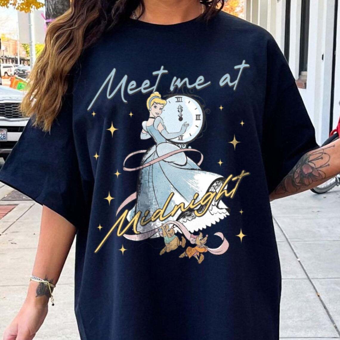 Cinderella Meet Me At Midnight 75th Anniversary Comfort Color TShirt