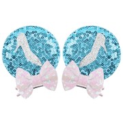 Cinderella Minnie Ears Hair Clip, Minnie Ear Clips, Mickey Ears Hair Clip, Kids Minnie Ears clips, Minnie Ears, Minnie Ears