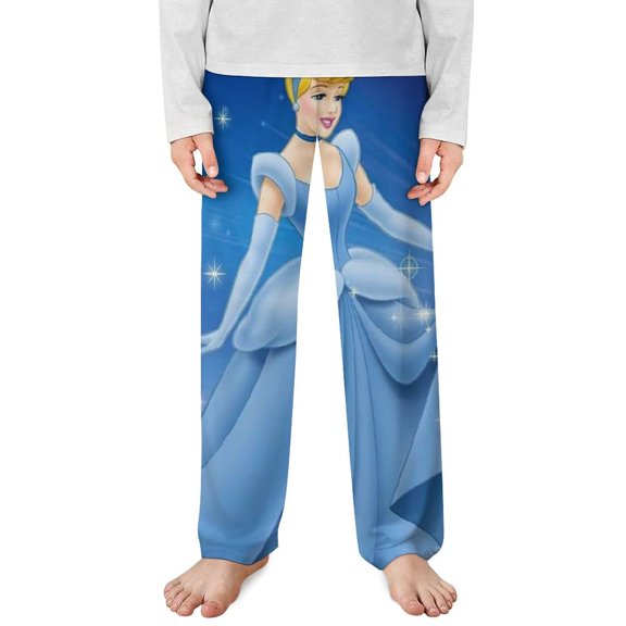 Cinderella Pajama Pants Long Sleep Pants Soft Elastic Waist PJ Bottoms Lounge Pants