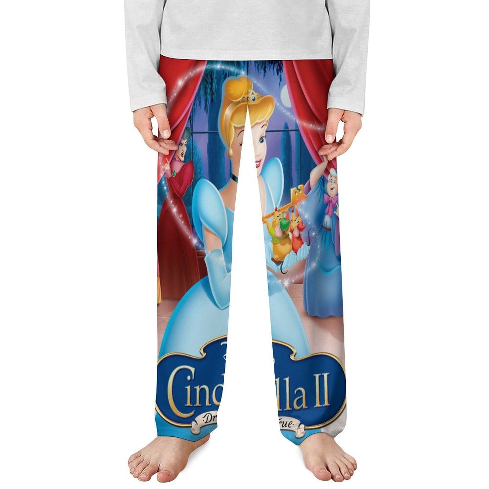 Cinderella Pajama Pants Long Sleep Pants Soft Elastic Waist PJ Bottoms ...