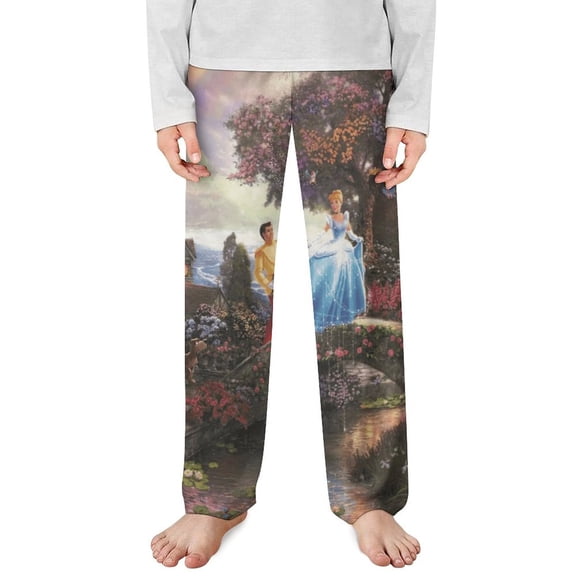 Cinderella Pajama Pants Long Sleep Pants Soft Elastic Waist PJ Bottoms Lounge Pants